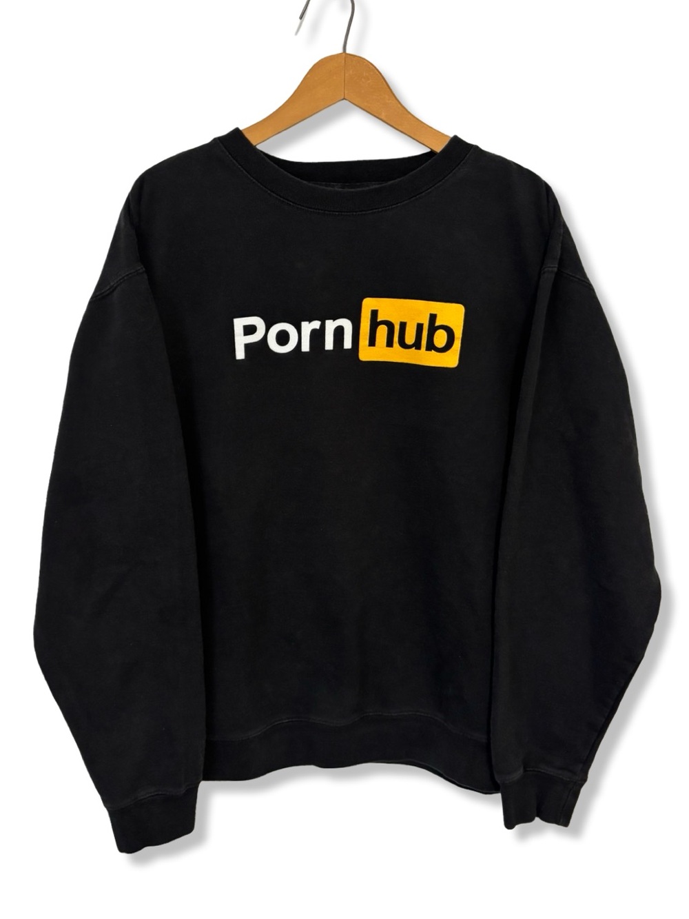 Black Logo Crewneck Sweatshirt -